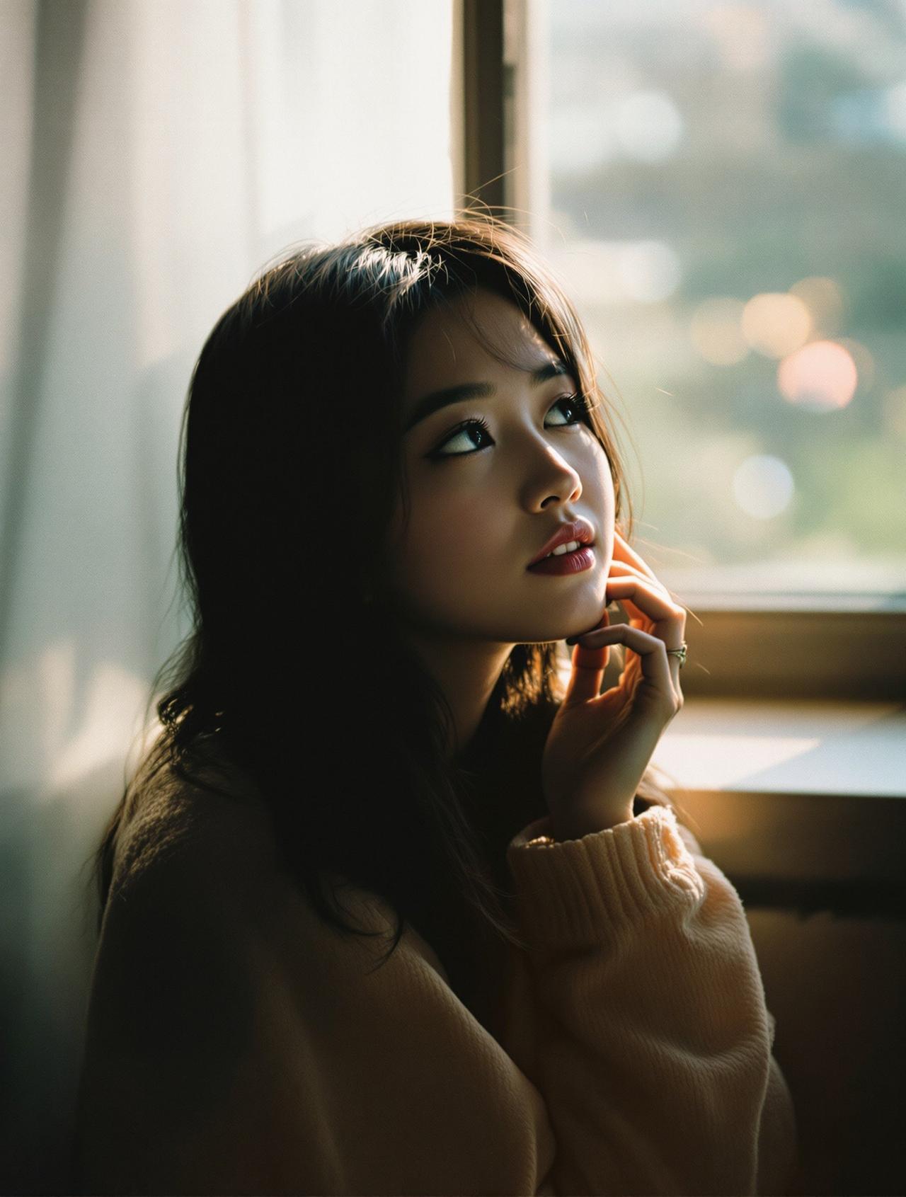 美女人体艺术写真禁欲系:暗室光影